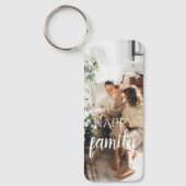 3家族パーソナライズされた写真 キーホルダー (正面)