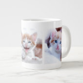 3家族ペットフォトコラージュ行 ジャンボコーヒーマグカップ (正面右)