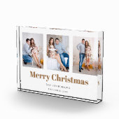 3家族モダン写真コラージメリークリスマス フォトブロック (右)
