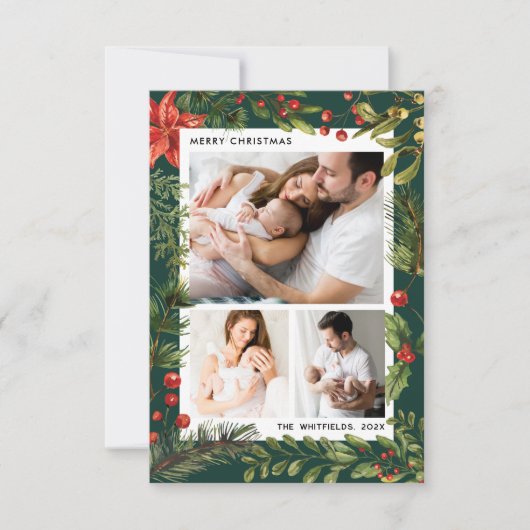 3家族写真植物性クリスマスホリデー (正面)