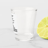 3対1（ウェット）マティーニカクテルレシピアート ショットグラス (右)