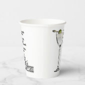 3対1（ウェット）マティーニカクテルレシピアート 紙コップ (右)