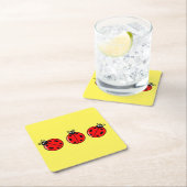 3小さなラディバグ – 紙コースター (インサイチュ)