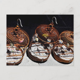 3小鳥中国葉書 ポストカード