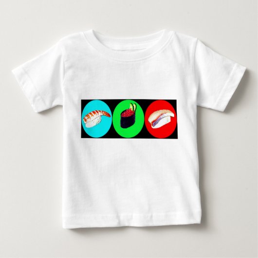 3少しSushies ベビーTシャツ (正面)