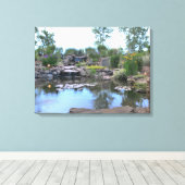 3層ウォーターフォールコイポンドキャンバス キャンバスプリント (インサイチュ (ウッドフロア))