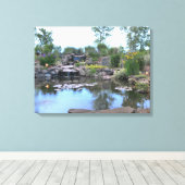 3層ウォーターフォールコイポンドキャンバス キャンバスプリント (インサイチュ (ウッドフロア))