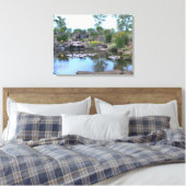 3層ウォーターフォールコイポンドキャンバス キャンバスプリント (インサイチュ (寝室))