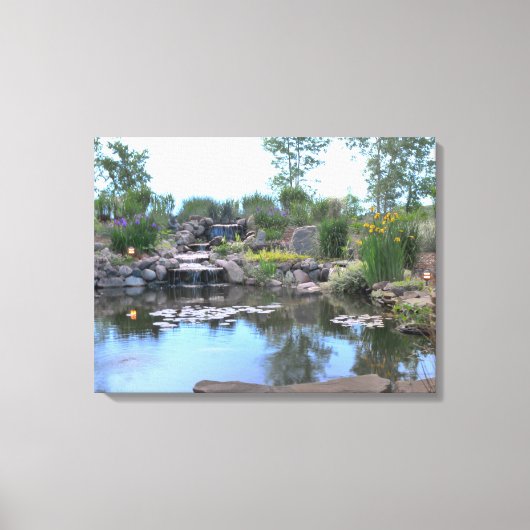 3層ウォーターフォールコイポンドキャンバス キャンバスプリント (正面)