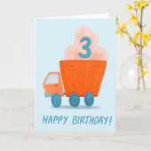 3年の古いカードのハッピーバースデー カード (黄色い花)