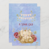 3年オールドハッピーバースデーゾウ男の赤ちゃん (正面/裏面)