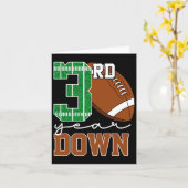 3年ダウンサッカー恋人サードサッカーボーイパ誕生日 カード (黄色い花)