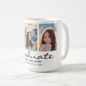 3年モダン写真モノグラカスタムム コーヒーマグカップ (正面右)