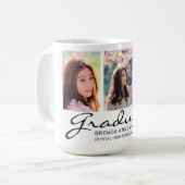 3年モダン写真モノグラカスタムム コーヒーマグカップ (正面左)