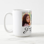 3年モダン写真モノグラカスタムム コーヒーマグカップ (左)