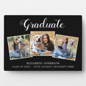 3年写真名学校卒業 フォトプラーク (正面)