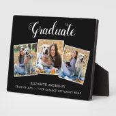 3年写真名学校卒業 フォトプラーク (側面)