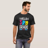 3年生おめでとう バックトゥスクール 先生 キッズ Tシャツ (正面フル)
