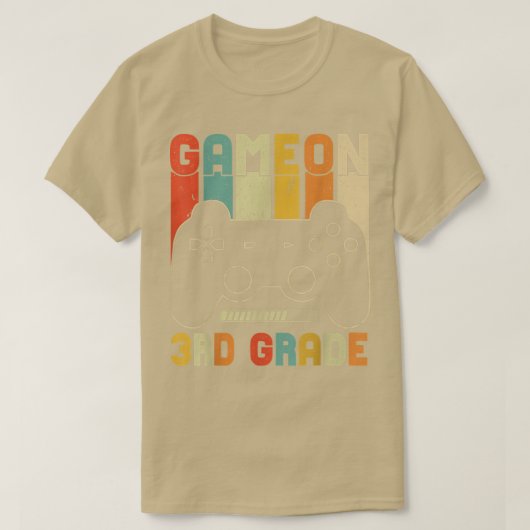 3年生おもしろいのシャツゲーム  Tシャツ (デザイン正面)