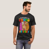 3年生おもしろいダビングスロッス新学期バック Tシャツ (正面フル)