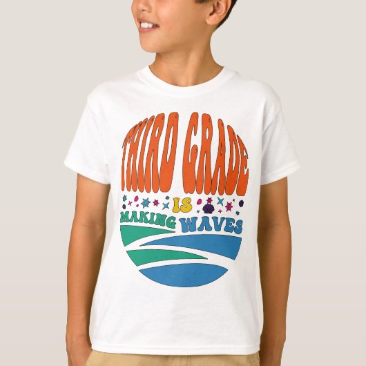 3年生が波をつくる新学期 Tシャツ (正面)