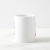 3年生だね!元気に学校スタート コーヒーマグカップ (中央)