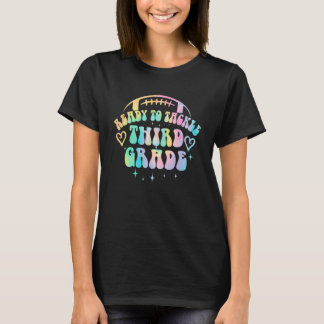 3年生に立ち向かうぞ 小学校の初めての登校日 女の子 Tシャツ