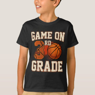 3年生のバスケットボールに戻る学校のゲーム Tシャツ