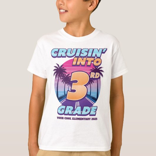 3年生のバックトゥスクールクルーズ Tシャツ (正面)