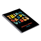 3年生のビーブレトロカラー新学期 ノートブック (右側)