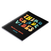 3年生のビーブレトロカラー新学期 ノートブック (左側)