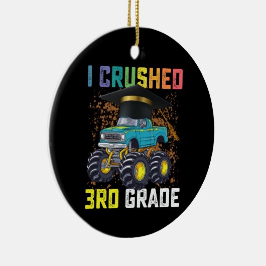 3年生のモンスタートラックの卒業式をつぶした セラミックオーナメント (右)