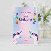 3年生のユニコーン新学期を粉砕する準備完了 サンキューカード (スタンド正面)