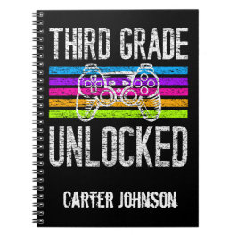 3年生のロック解除新学期 パーソナライズされた ノートブック