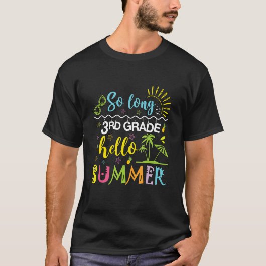 3年生のロングハローサマー最終日 Tシャツ (正面)
