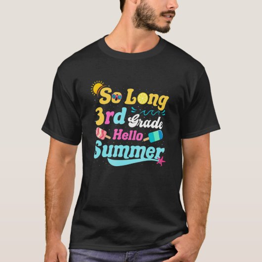 3年生のロングハローサマー最終日 Tシャツ (正面)