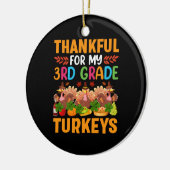 3年生の七面鳥に感謝 セラミックオーナメント (左)