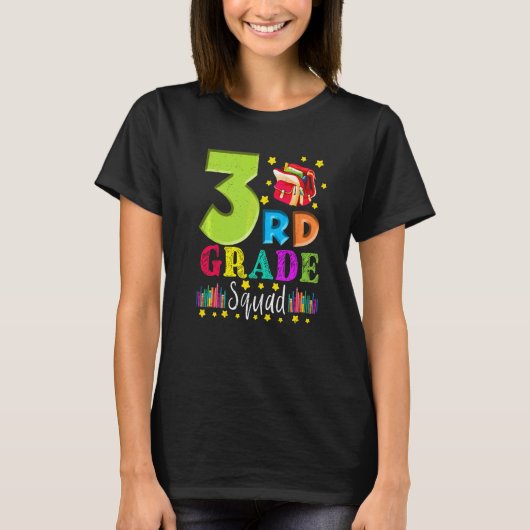 3年生の仲間たち 新学期 3年生の先生へのギフト Tシャツ (正面)