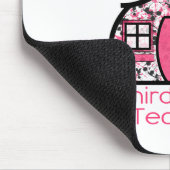 3年生の先生のペンキの(ばちゃばちゃ)跳ねるの校舎 マウスパッド (コーナー)