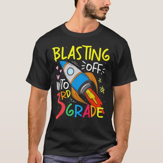 3年生の先生学生Tへの爆破 Tシャツ (正面)