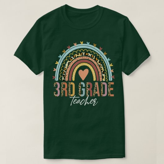 3年生の先生教えラヴインスパイアボホレインボ Tシャツ (デザイン正面)
