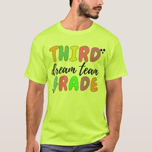 3年生の先生、先生チーム 3年生 Tシャツ (正面)