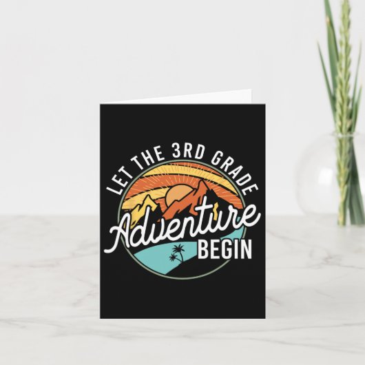3年生の冒険が始まる！新学期 カード (正面)