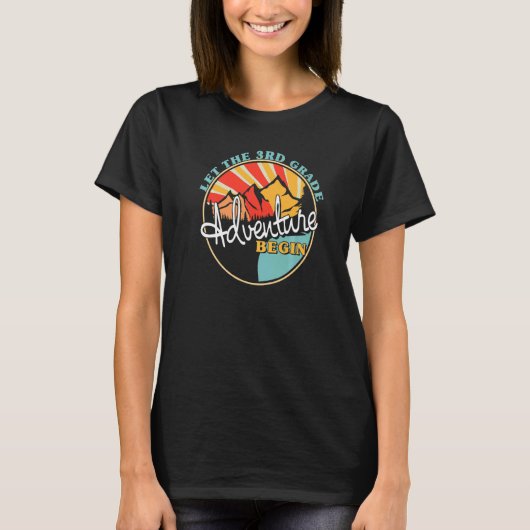 3年生の冒険を先生に戻す Tシャツ (正面)