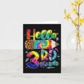 3年生の初日の挨拶 バックトゥスクール先生用 カード (黄色い花)