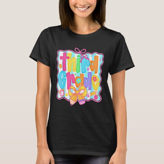 3年生の初日フラワーバンドル 先生用 Tシャツ (正面)