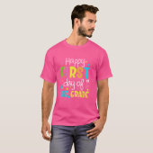 3年生の初登校おめでとう先生と生徒 Tシャツ (正面フル)