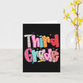 3年生の女の子のための学校準備ばっちりの鉛筆 カード (黄色い花)