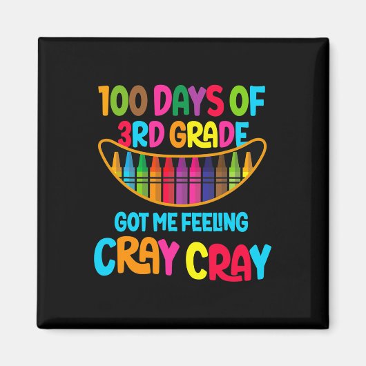 3年生の得Crayの感じ日 マグネット (正面)