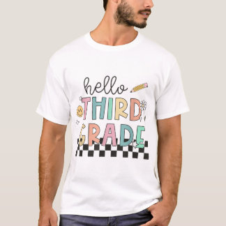 3年生の教室へ戻ろう 鉛筆 先生 キッズ Tシャツ
